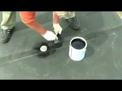 rubber roof Patch & Repair (OLD SCHOOL) Mike Haduck