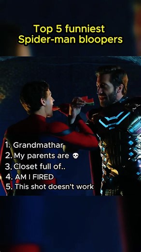 Top 5 funniest Spider-man bloopers😂… #marvel #tomholland #viral #spiderman
