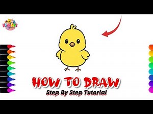 How to Draw a Cute Baby Chick Step by Step | Easy Drawing Tutorial for Beginners