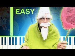 CRAWLY GREEN WIZARD MEME SONG - EASY Piano Tutorial