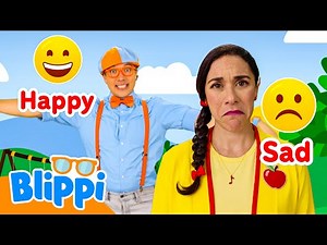 Learn emotions with Miss Appleberry & Blippi 😉 Kids Learn! | The Melon Patch x Blippi