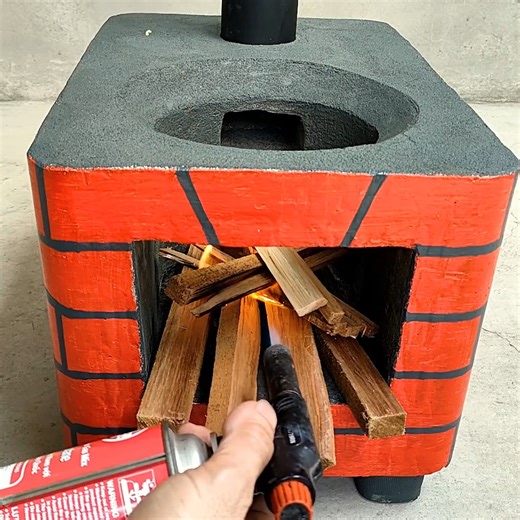 98K views · 1K reactions | Great idea to make a wood stove at home from a plastic basket and cement | Random Upcycle | Facebook