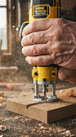 Mini Wood Router Power 🔧🔥#minitools#woodworking#woodworkingtools #diywoodprojects