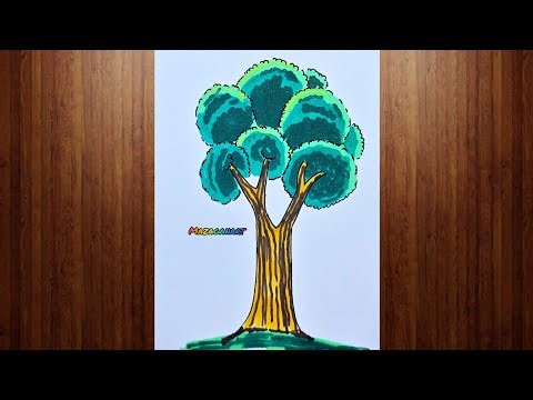How to Draw a Beautiful Tree | Easy Drawing Tutorial
