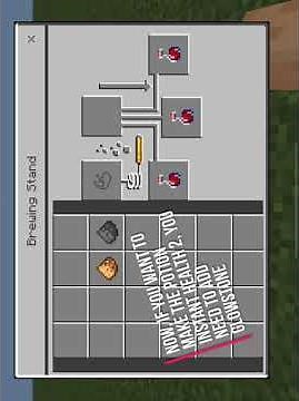 How to make an instant healing potion in Minecraft step by step tutorial