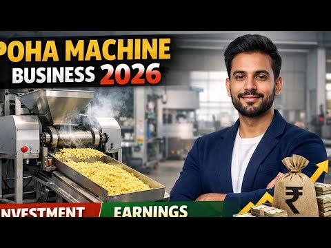 Poha Machine || Poha Machine Bulk Price || New Busniess Idea 2026💥 || Automatic Poha Machine Factory