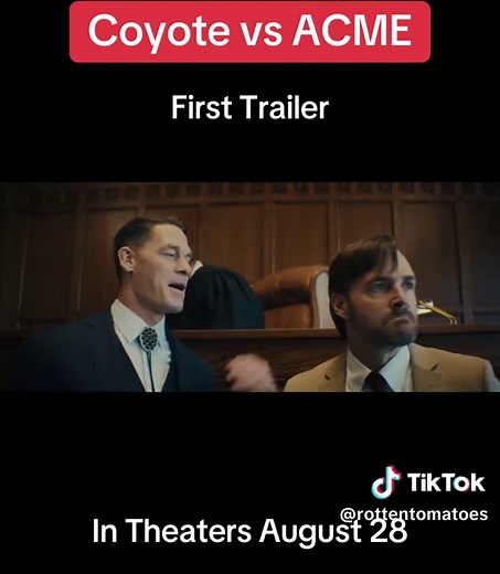 First trailer for Coyote vs. ACME, starring John Cena, Lana Condor, and Will Forte. The Looney Tunes movie is in theaters on August 28. #looneytunes #movie #movietok #johncena #trailer