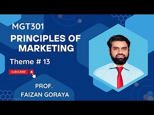 MGT301 Theme 13 Principles of Marketing Short Lecture