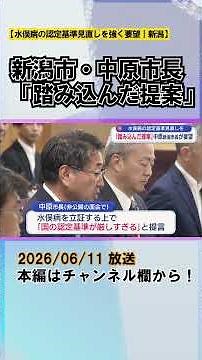 Niigata City Mayor Nakahara Makes "Proactive Proposal": Strongly Requests a Review of the Certifi...