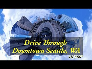 360° Drive Through Downtown Seattle, WA | An I-5 Northbound Wander