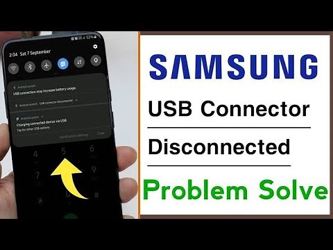 Usb Connector Connected disconnected Problem Solution in any Samsung Smartphone | 100% Working