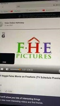 Opening to Jonah A VeggieTales Movie (2002) On Freeform TV Schedule Premiere of the Movie