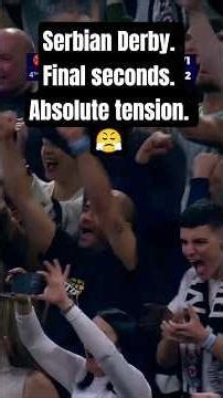 Final Minutes DRAMA in the Serbian Derby 🤯 Partizan vs Crvena Zvezda #partizan #crvenazvezda