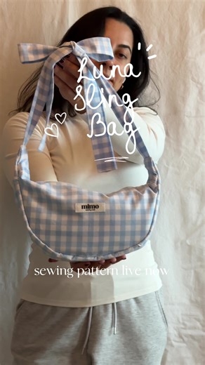she’s liveeeee 🌛✨🥹👜 the Luna Sling Bag sewing pattern is officially out in the world! this one has been sketched, drafted, tested, re-drafted, and yes…fully re-recorded (because I didn’t like the first tutorial lol) but she’s finally ready for you, yayy it’s a great project for beginners looking for a new challenge, comes with a step-by-step video tutorial and it’s the kind of bag you’ll want to make more than once, you can find the link in my bio, or comment LUNA and I’ll dm you the link a s