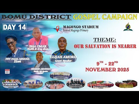 BOMU DISTRICT GOSPEL CAMPAIGN 2025: DAY 14 SABBATH CONTINUED