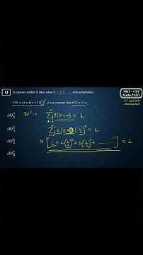 One Probability Distribution MCQ You Can’t Miss 🚀 | MHT-CET 2026 #mhtcet2026