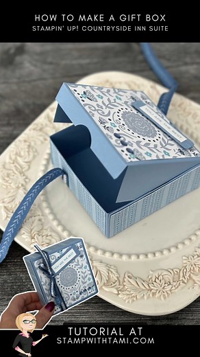 How to make a handmade pizza treat box. Visit www.stampwithtami.com for free instructions. #stampinup #stampinupdemonstrator #stampwithtami #stampitgroup #papercrafting | Stamp With Tami White - Stampin Up Independent Demonstrator - DIY Crafts