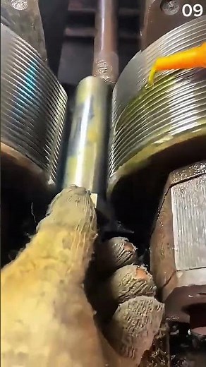 The process of forming an iron rod into a spiral pattern