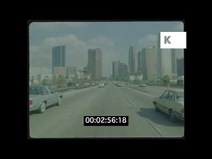 1990s Los Angeles Highway Driving, California in HD from 35mm
