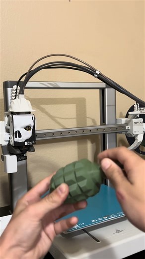 3-D Printed F1 Frag Grenade #3dprinting