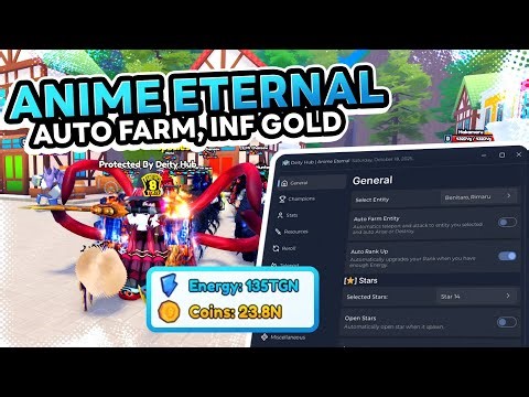 👑 Anime Eternal Hack/Script 🌍 Auto Dungeon, INF Gold, MORE (PC, MOBILE)