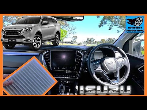 How to Replace the AC Air Conditioning Pollen Filter on an Isuzu MU-X or D-Max - Tutorial
