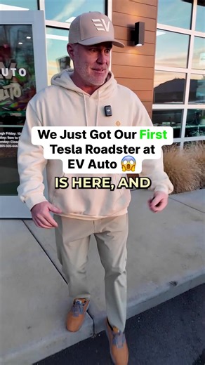 The original Tesla legend is finally here! Rare spec real history unmatched energy. #roadster #tesla #convertible #electriccar #rearwheeldrive
