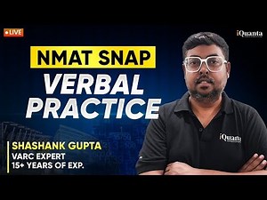 Most Important NMAT & SNAP Practice Questions 2025 | Verbal Ability by Shashak Sir | iQuanta