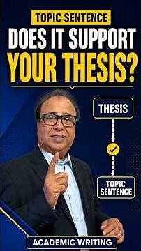 Your Topic Sentences MUST Support Your Thesis! 🎯 | Academic Essay Writing