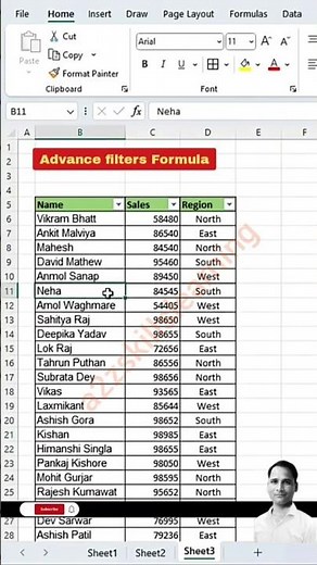 filter and advance filter in excel l | #exceltips #a2z_skill #excelmagic #adv_filter #smartworkexcel