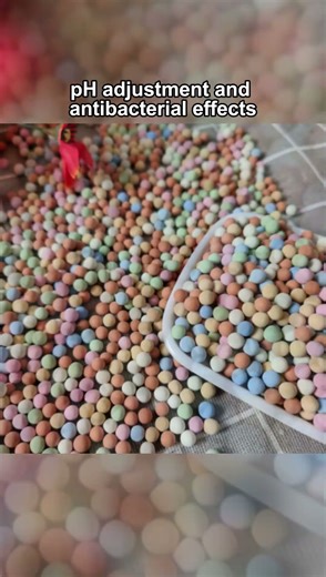 Natural multi-colored ceramic balls (multi-colored