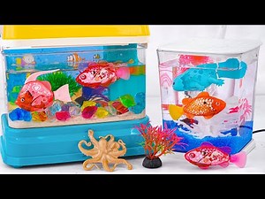 Satisfying Unboxing Zuru Robo Fish & Light Robo Fishing Aquarium Playset