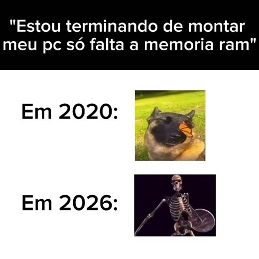 Hoje em dia está difícil comprar memoria ram kkkkk #pcgaming #pc #meme #gamingpc #fyp