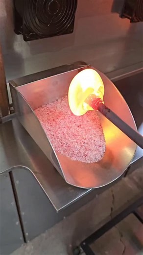 epiphany glass | Handmade Blown Glass Artwork and Gifts on Instagram: "Not all love stories are told with words 🔥 Our Enchanted Ruby Heart is a celebration of beauty made by our hands - one at a time with expert craftsmanship and artistry. Each heart begins as molten glass, glowing at nearly 2,000 degrees, shaped masterfully so the play of color, clear, and sparkle is perfectly breathtaking. 💫 Ruby glass is made from pure gold and carries a rare depth - rich, romantic, and lumino