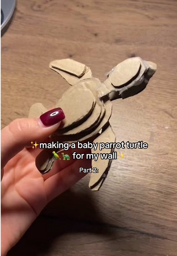 Making a Baby Parrot Turtle for Ocean Room Decor
