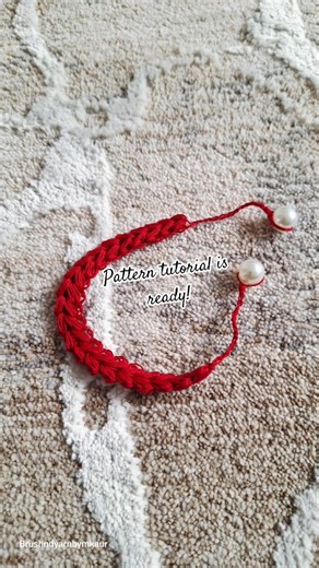 Easy Crochet Bracelet Tutorial for Beginners! ✨#youtubeshorts #crochetprojects #trend