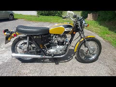 1971 TRIUMPH BONNEVILE T120R FOR SALE. WALK ROUND AND START UP