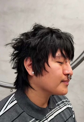 Emo mysterious punk layered mod cut All bookings in my bio !!! @HARU CONCEPT @MIZUTANI SCISSORS OFFICIAL @STMNT @Starface World #althair #lahairstylist #modcut #shag #emo
