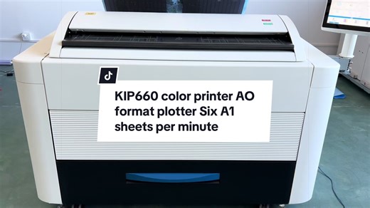KIP660 color printer AO format plotter\t31\t Six A1 sheets per minute#Remanufacturing#AO #black #color #printersoftiktok