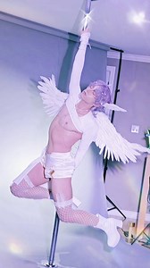 💜🤍🪽 Angelic merman that spins era #rafayelloveanddeepspace #rafayelcosplay | Alexandre is fluffy cosplay