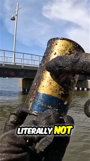 This person can't believe how good this old beer can looks. It has no holes, anywhere. It's like new! It's in really good condition. #BeerCan #Vintage #Collectibles #GoodCondition #magnetfishing | The Fisher Magnet Fishing