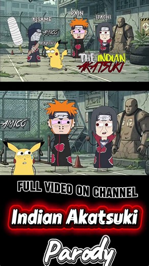 The Indian Akatsuki | Pain | Itachi | Kisame | Ash | Animated Parody.‪@NOTYOURTYPE‬ ​
