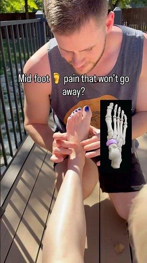 Mid foot pain? Try the navicular! #spokane #shorts #chiropractor #footpain #footpainrelief