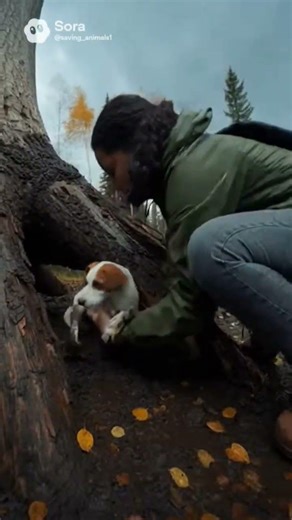 The tree was about to fall