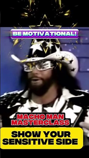 WWE Macho Man Randy Savage MASTERCLASS: Men Showing Emotions! MUST SEE THE RARE SIDE OF MACHO (1992)