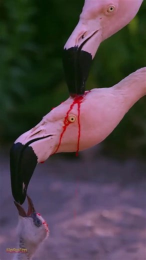 Do flamingos really feed their young blood? A shocking fact that many people don't know!