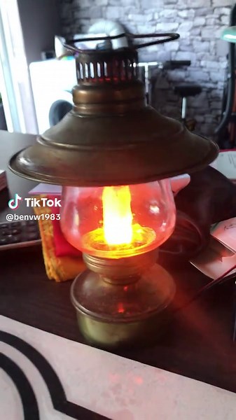Conversion of Old Oil Lamp to Electric LED