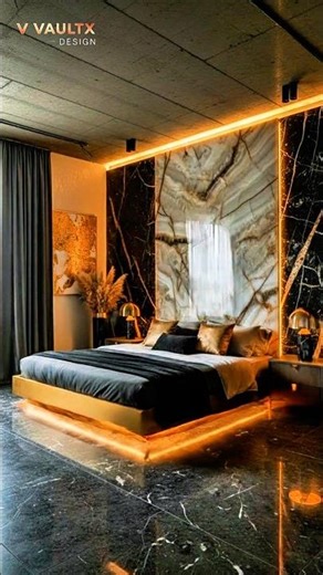 Abandoned Room to Dark Marble Luxury Bedroom VAULTX DESIGN $500k #shorts