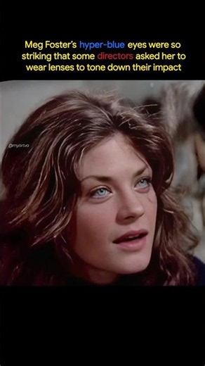 Meg Foster Eyes Were So Distracting #hollywood #actress #eyes