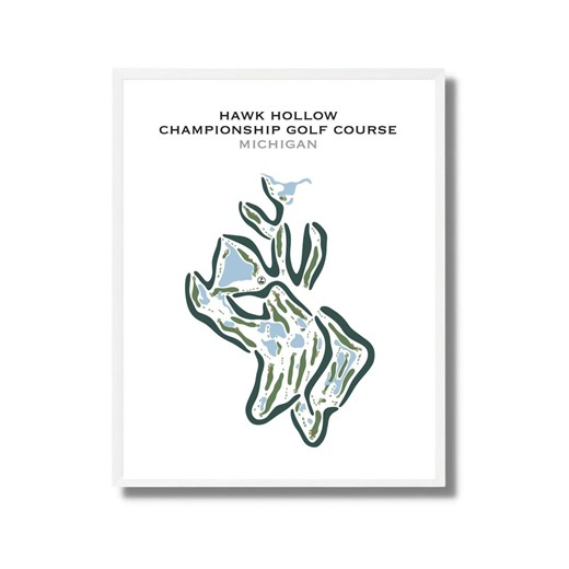 Hawk Hollow Championship Golf Course, MI | Golf Course Map, Golf Map, Golfer Gift for Him, Scorecard Layout, Golfer Gift,art Print Decor - Etsy